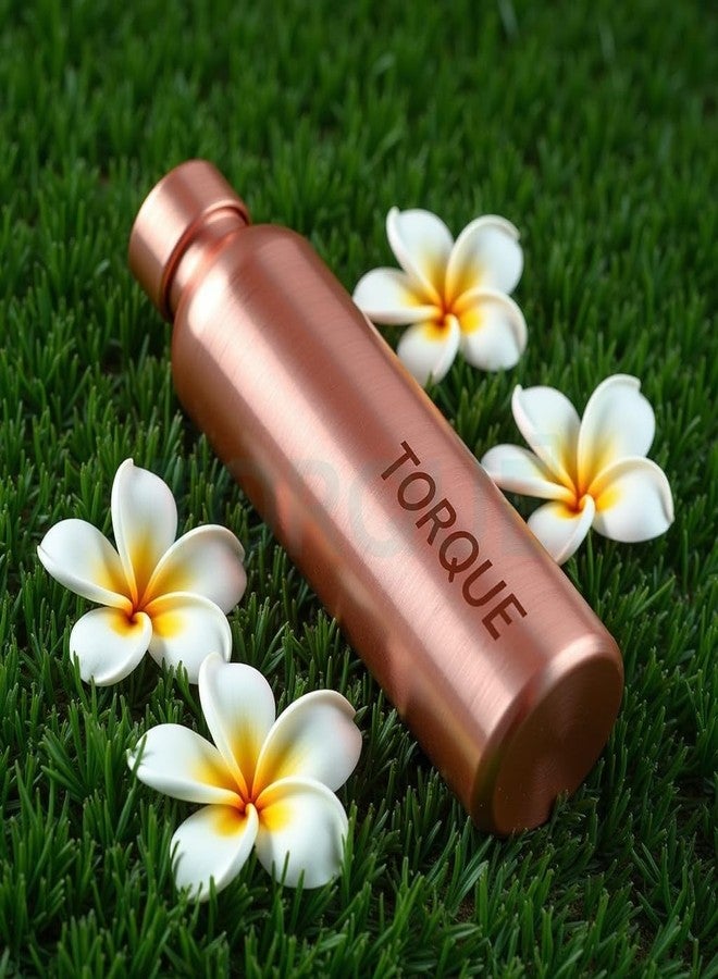 Torque Pure Copper Water Bottle 1+ Litre - 1000 ML | 100% Pure | Copper Bottles 1 Litre for Kids School Office Gym Sport Gift Drinking Water - Pack of 3 - Image 4